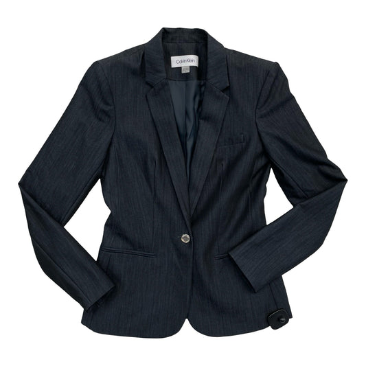 Blazer By Calvin Klein In Navy, Size:0