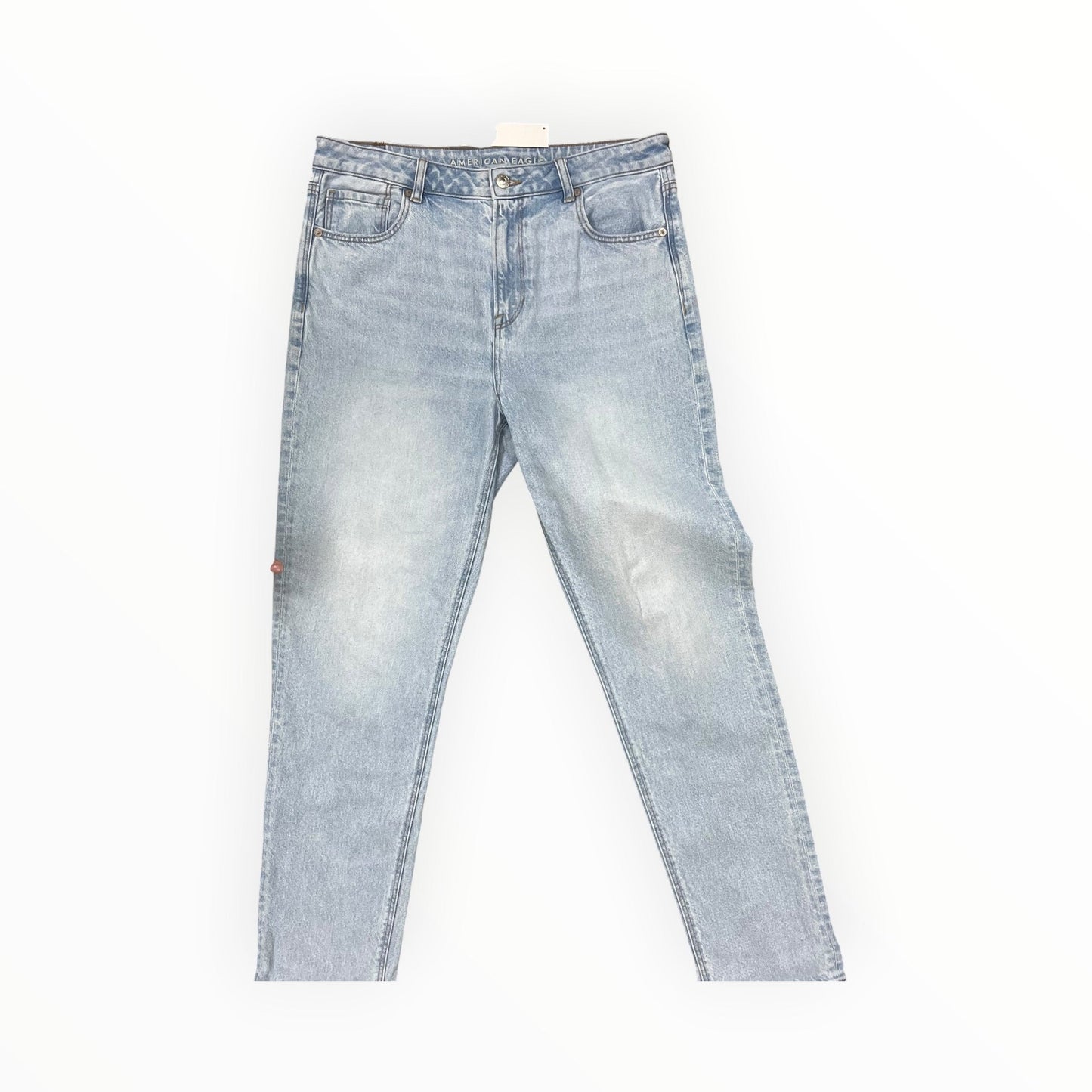 Jeans Straight By American Eagle In Blue Denim, Size:12L