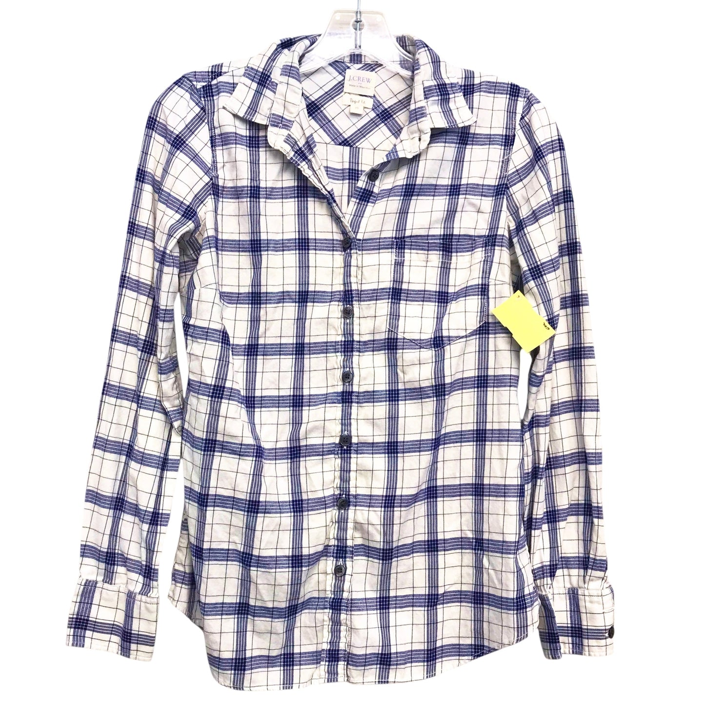 Top Ls By J. Crew In Blue & White, Size:Xs