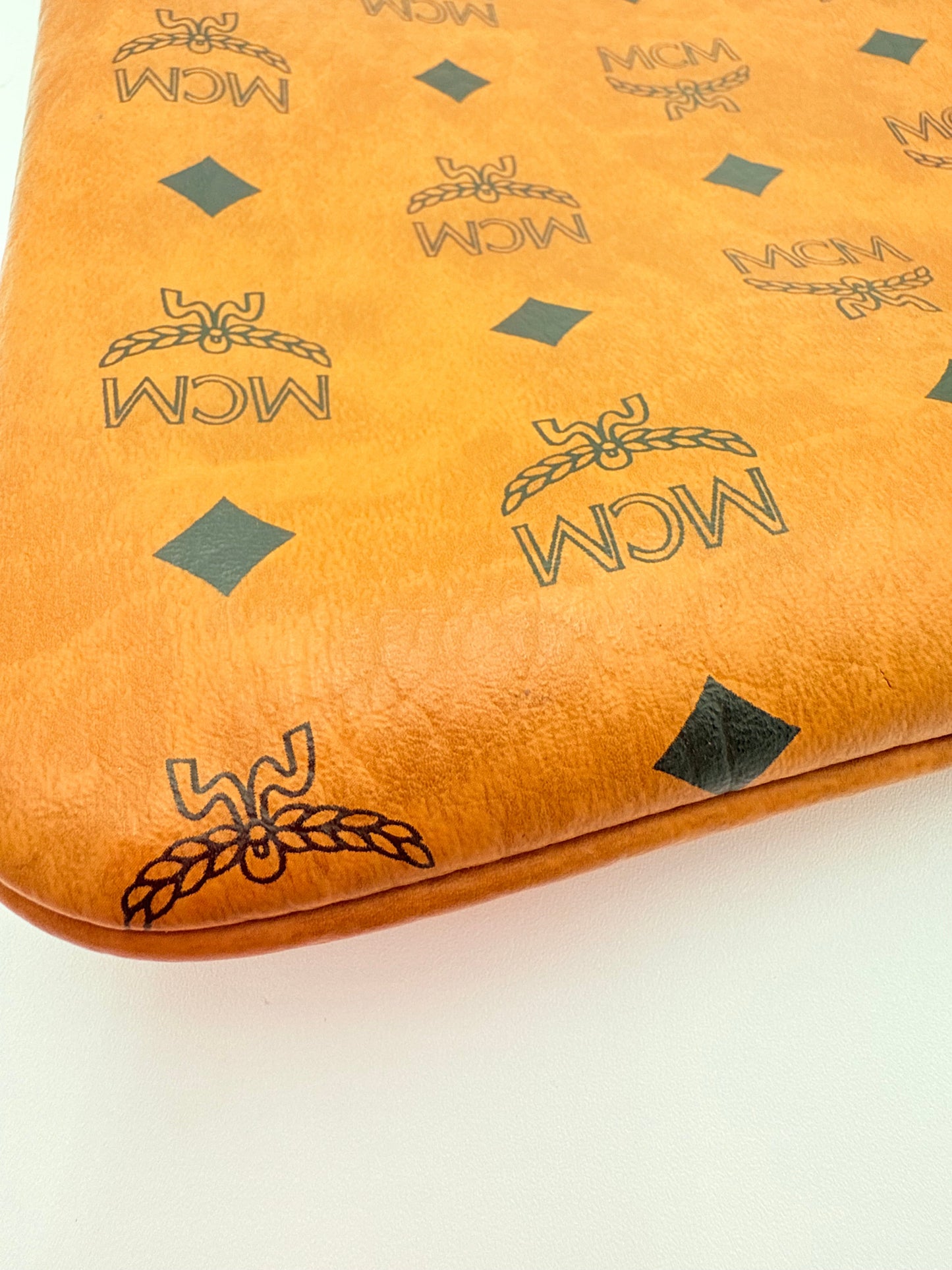 Wristlet Luxury Designer By Mcm In Tan, Size:Large