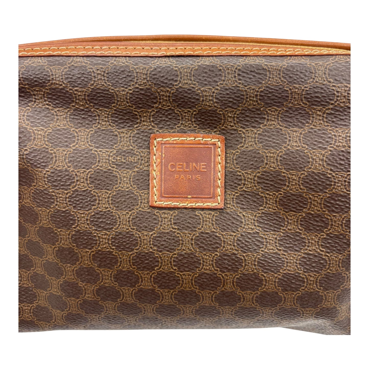 Makeup Bag Luxury Designer By Celine In Brown, Size:Medium