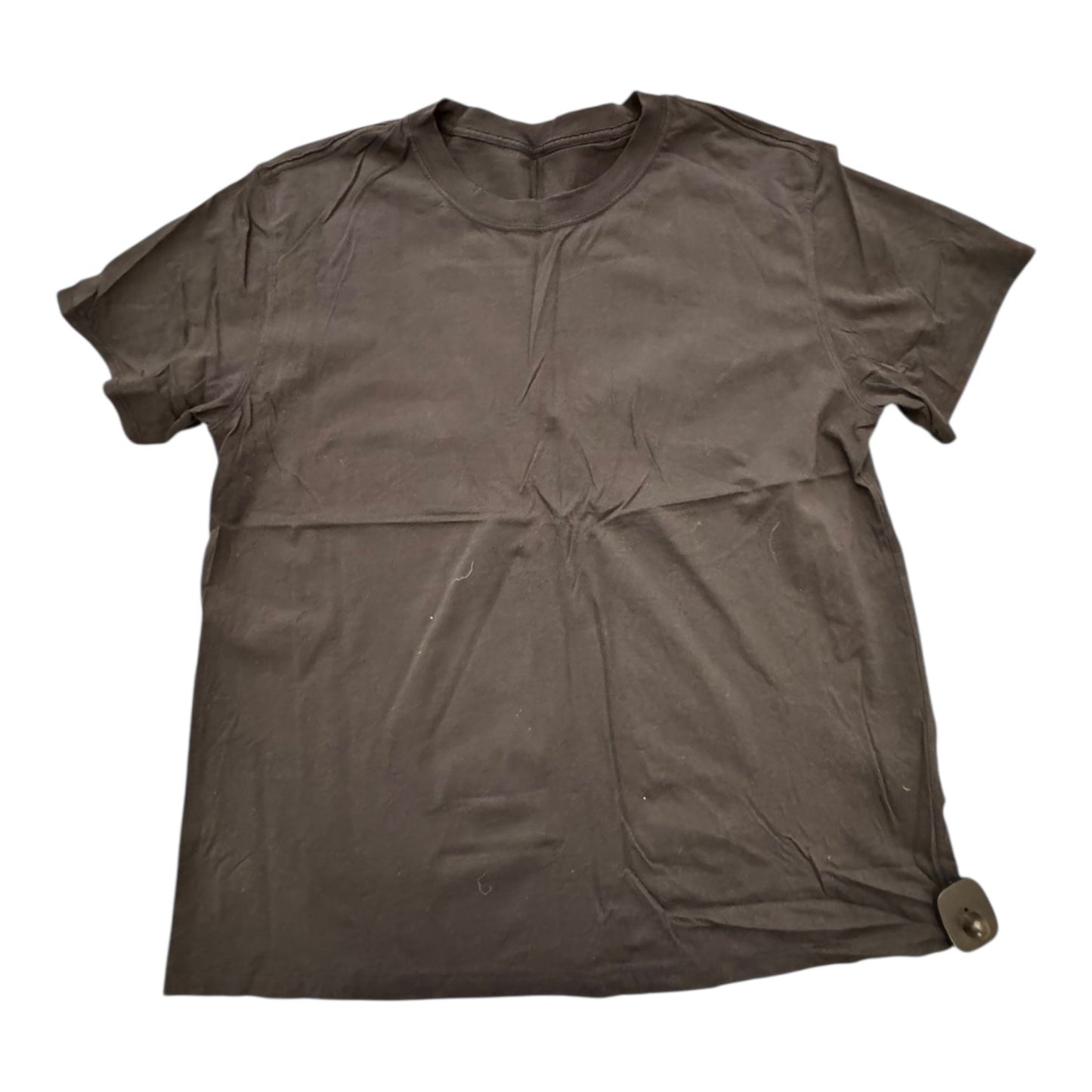 Athletic Top Ss By Lululemon In Black, Size:12