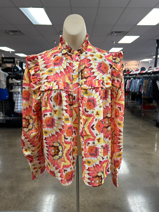Top Ls By Pinch In Floral Print, Size:M