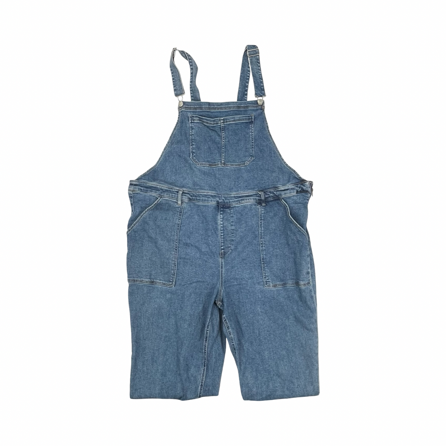 Overalls By Ava & Viv In Blue Denim, Size:24