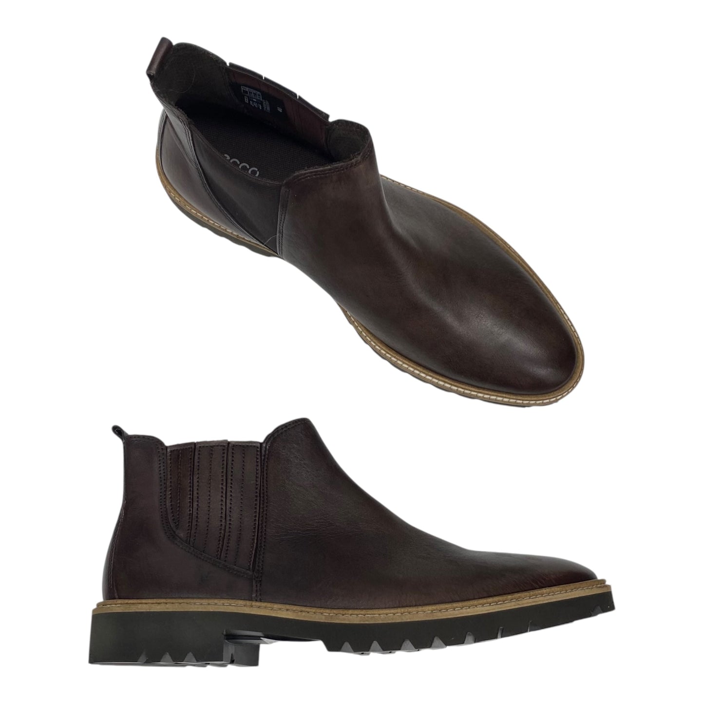 Boots Ankle Heels By Munro In Brown, Size:8.5