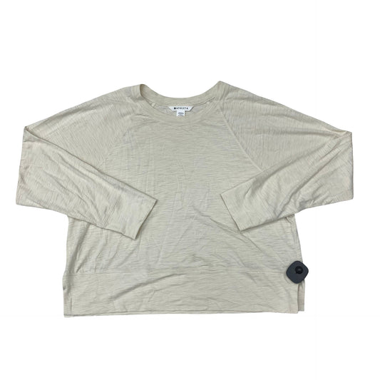 Top Ls By Athleta In Cream, Size:L