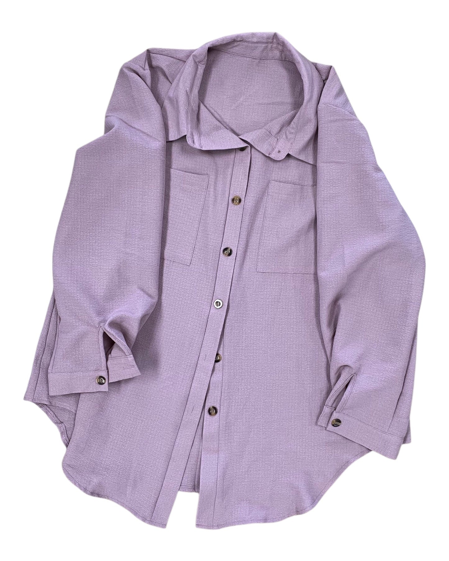 Blouse Ls By Shein In Pink, Size:1X