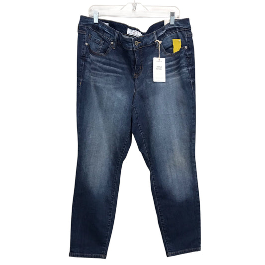 Jeans Skinny By Torrid In Blue Denim, Size:16