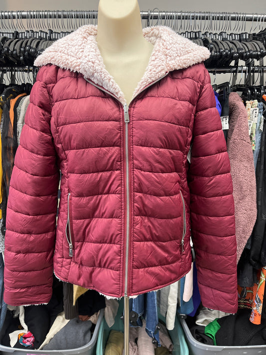 Jacket Puffer & Quilted By Love Tree In Red, Size:M