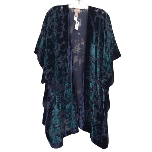Kimono By Chicos In Blue & Green, Size:L