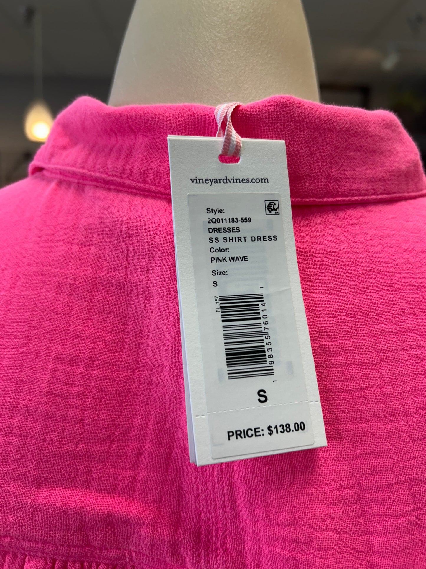 Dress Casual Short By Vineyard Vines In Pink, Size:S