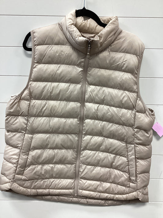 Vest Puffer & Quilted By 32 Degrees In Cream, Size:1X