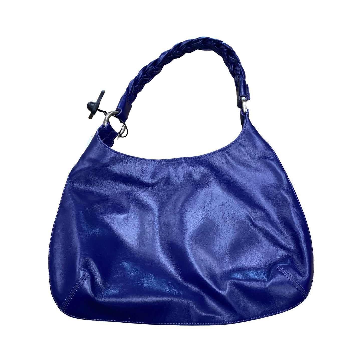 Handbag Leather By Hobo Madison In Blue, Size:Medium (13”x9”)