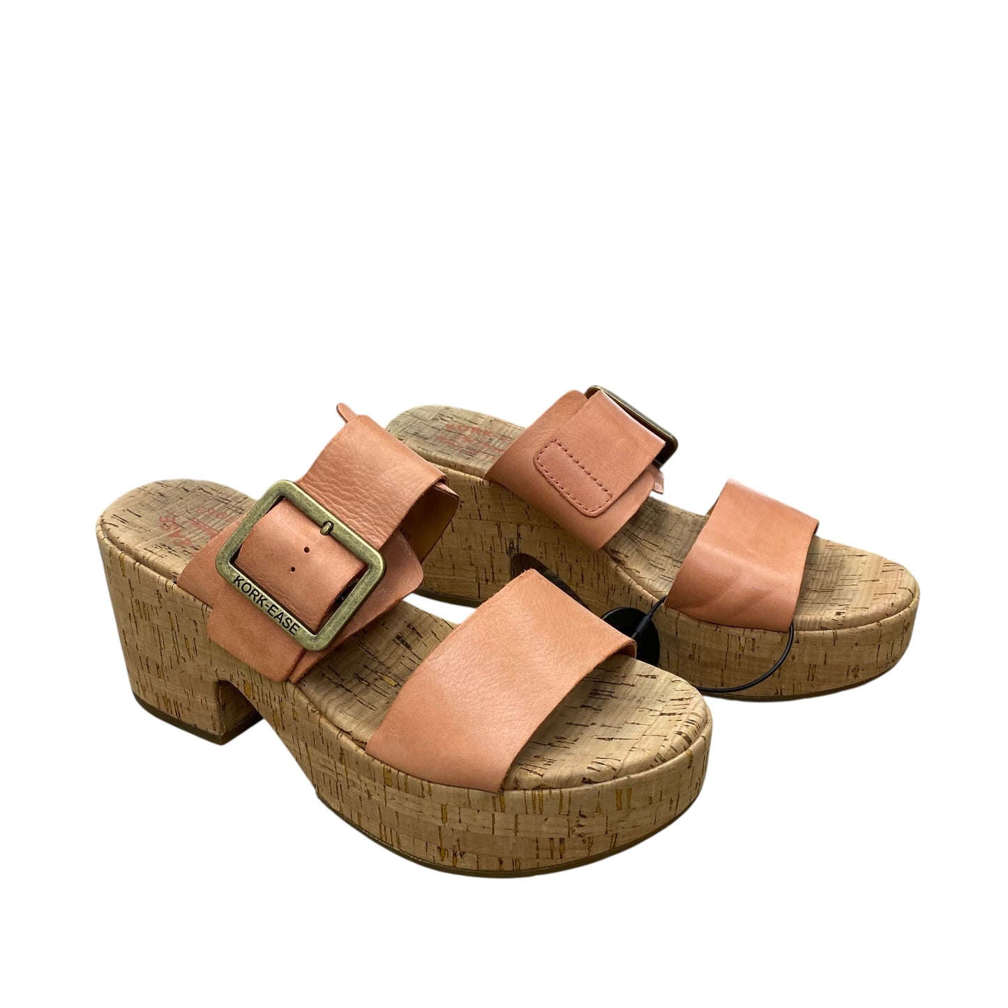 Sandals Heels Block By Kork Ease In Pink, Size:9