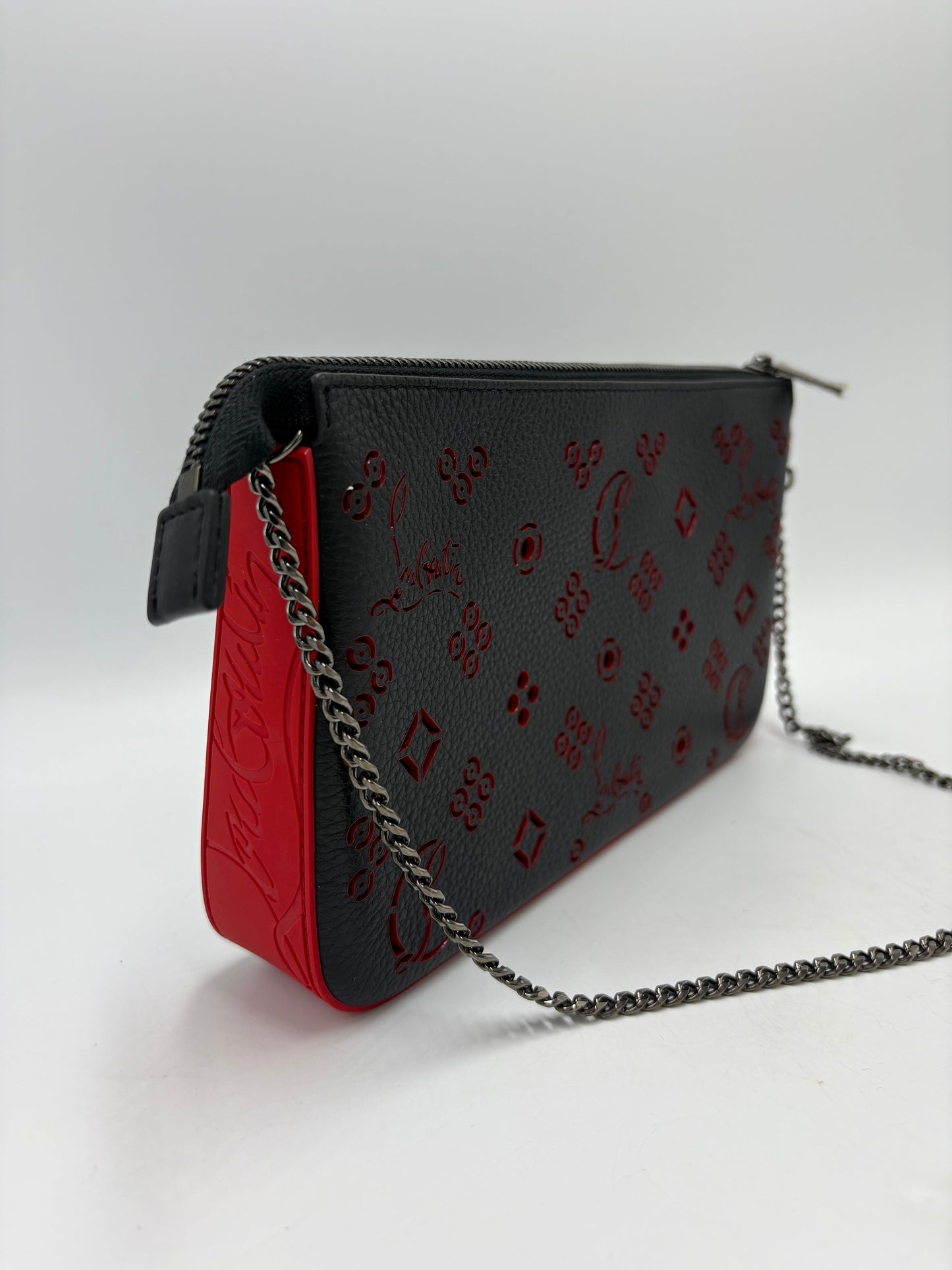 Christian Louboutin Calfskin Loubila Luxury Chain Handbag