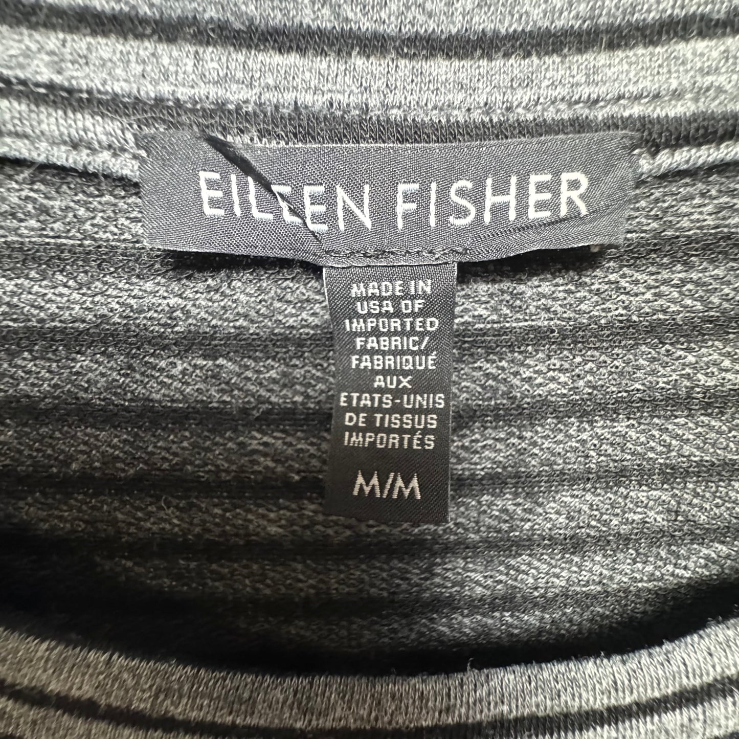 Tunic Long Sleeve By Eileen Fisher In Striped Pattern, Size: M