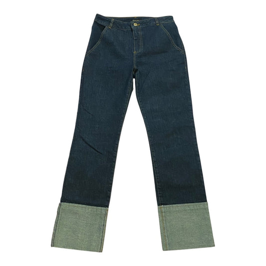 Jeans Straight By Massimo Dutti In Blue Denim, Size:4