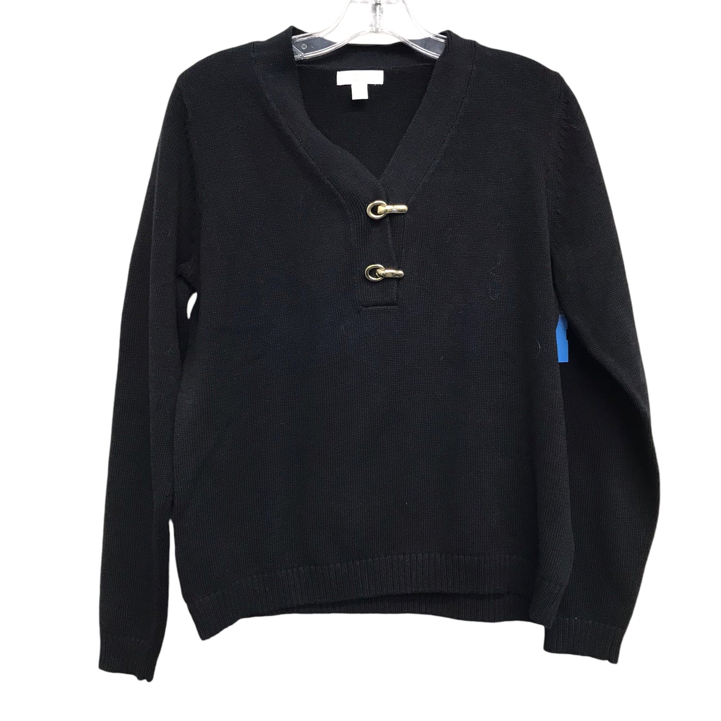 Sweater By Charter Club In Black, Size:Mp