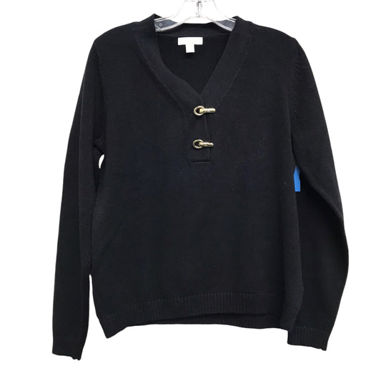 Sweater By Charter Club In Black, Size:Mp