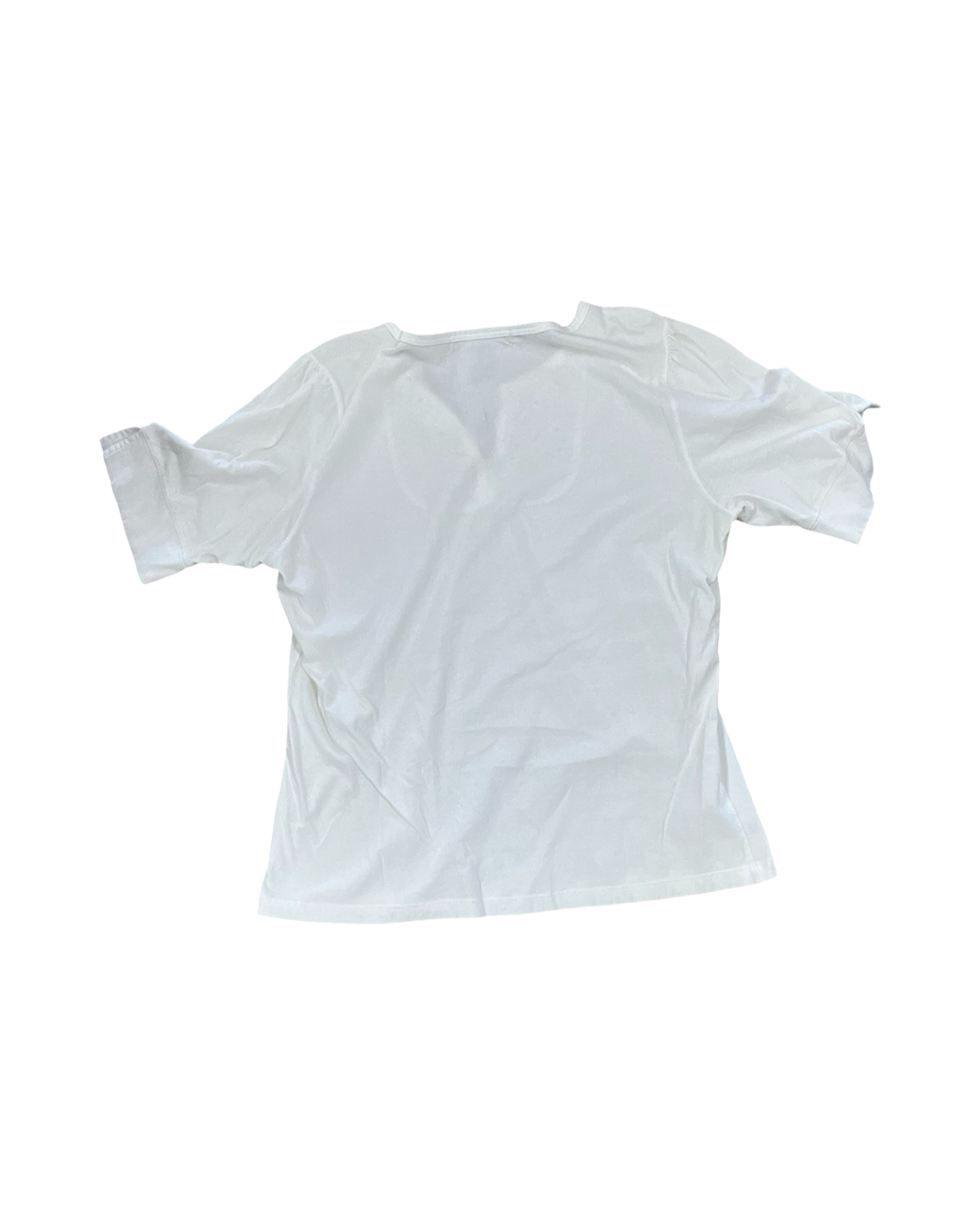 Top 3/4 Sleeve By Reference Point In White, Size:L