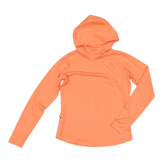 Athletic Top Ls Hoodie By Under Armour In Orange, Size:S