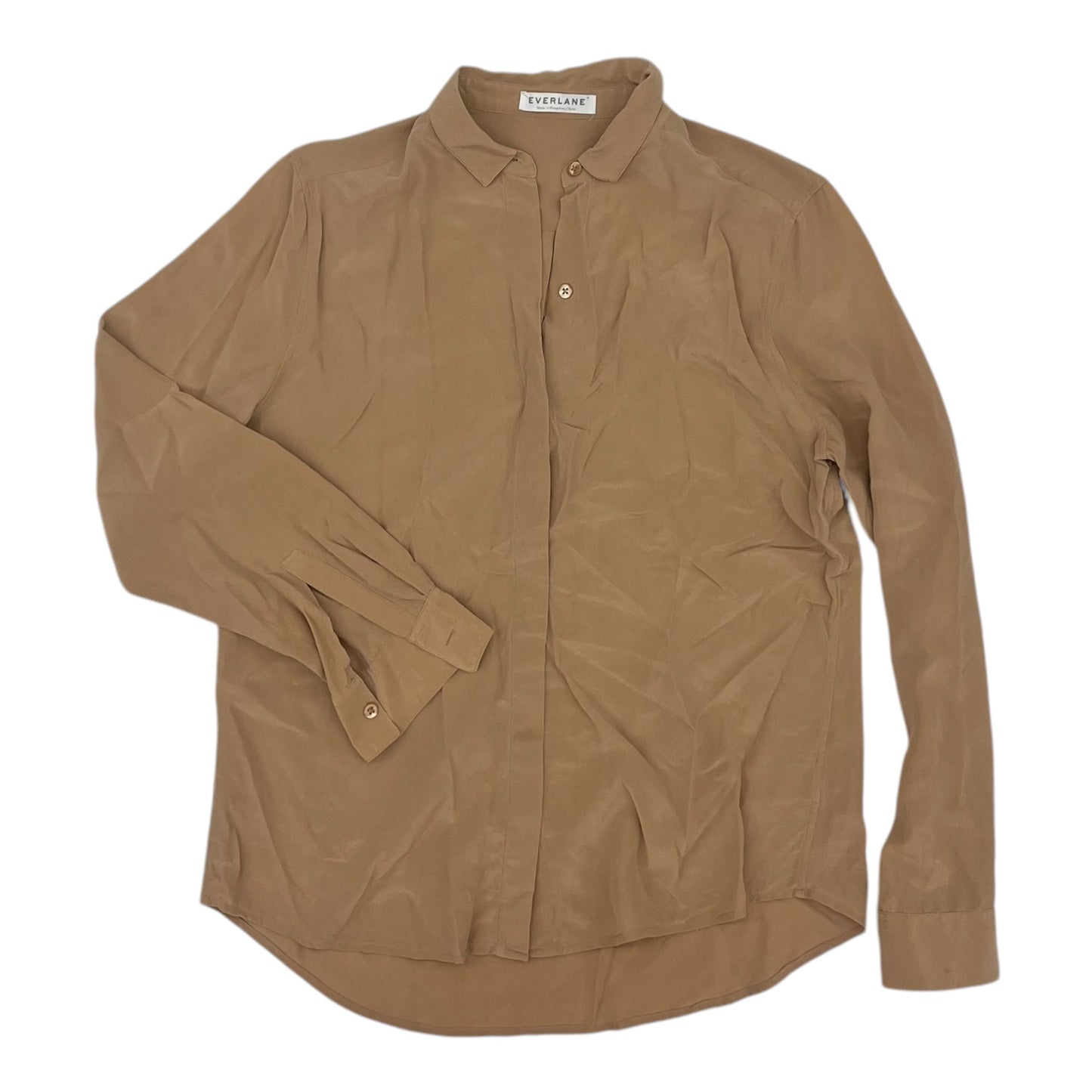Top Ls By Everlane In Brown, Size:M