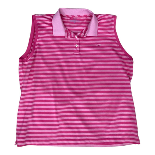 Top Sleeveless By Vineyard Vines In Pink, Size:Xl