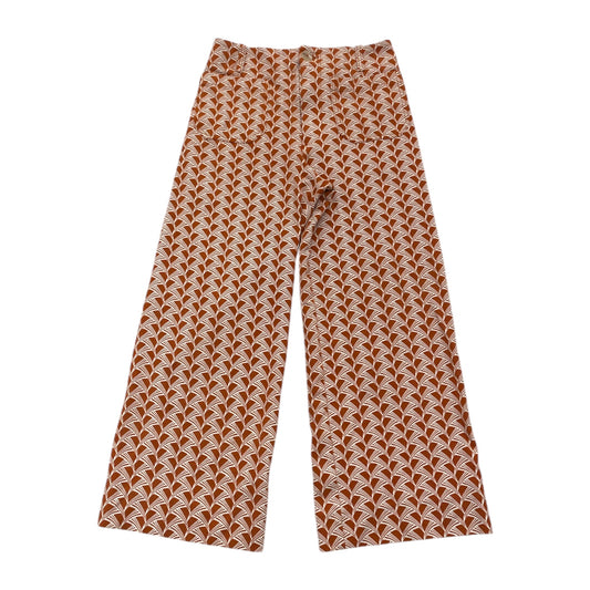 Pants Wide Leg By Maeve In Orange & White, Size:6