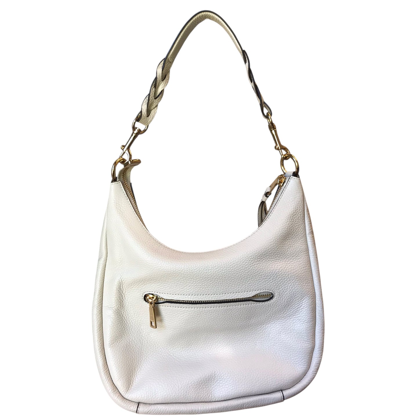Handbag Designer By Coach In Cream, Size:Medium