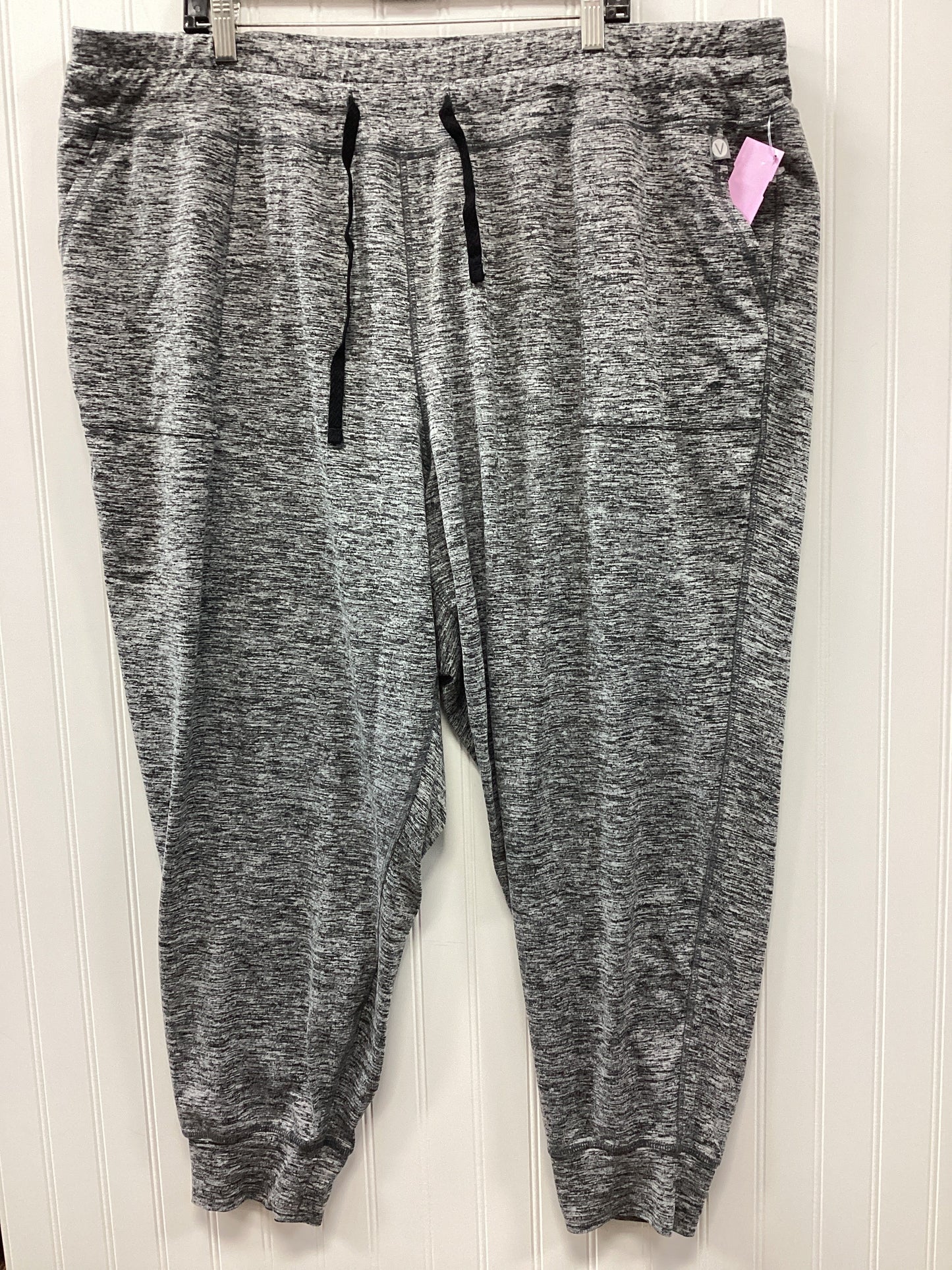 Athletic Pants By Livi Active In Grey, Size:4X