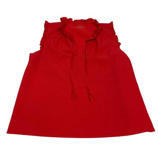 Top Sleeveless Designer By Vineyard Vines In Red, Size:L
