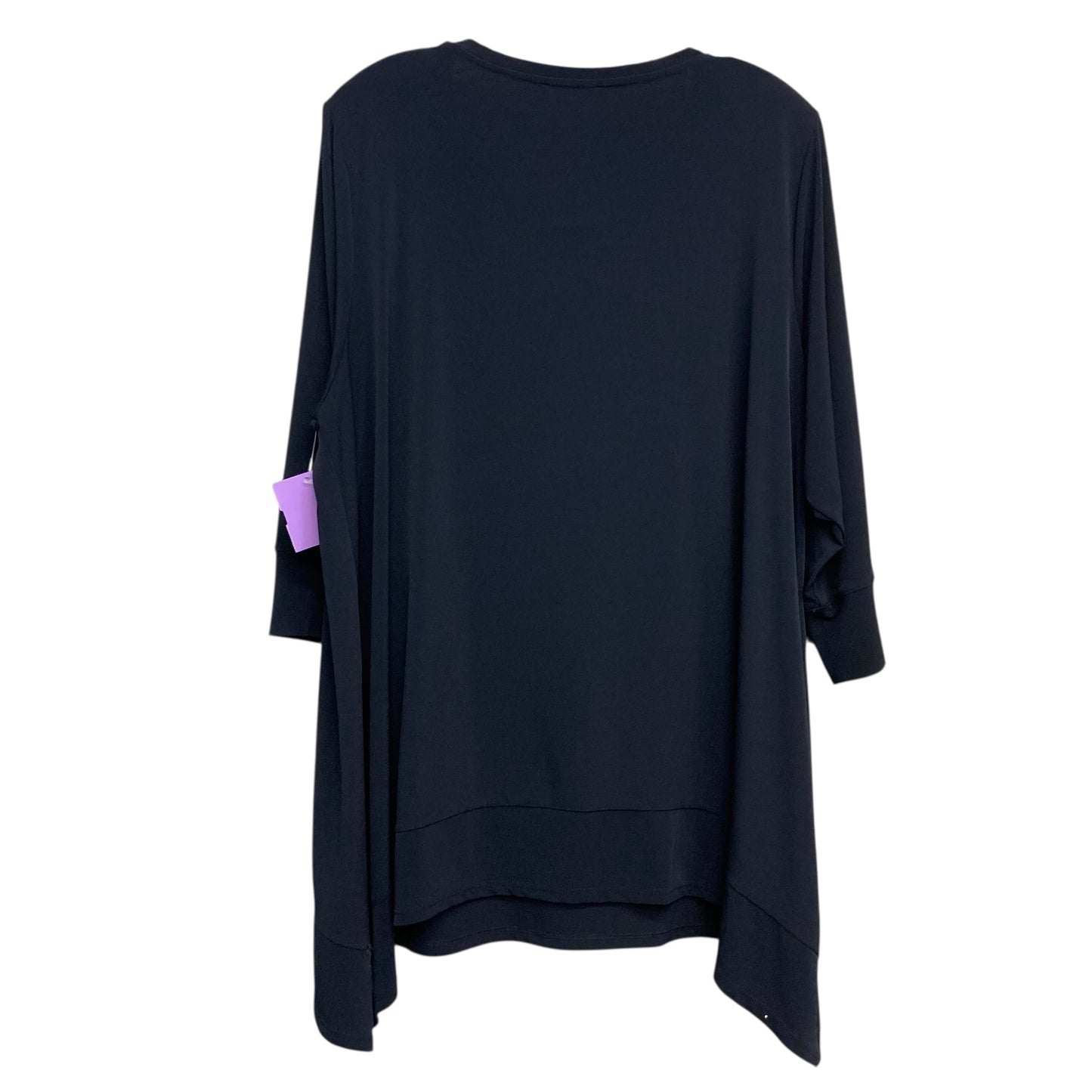 Top Ls Basic By Calvin Klein In Black, Size:1X