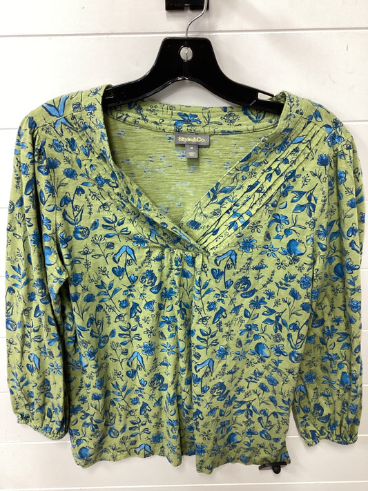 Top Ls By Style And Company In Green, Size:M