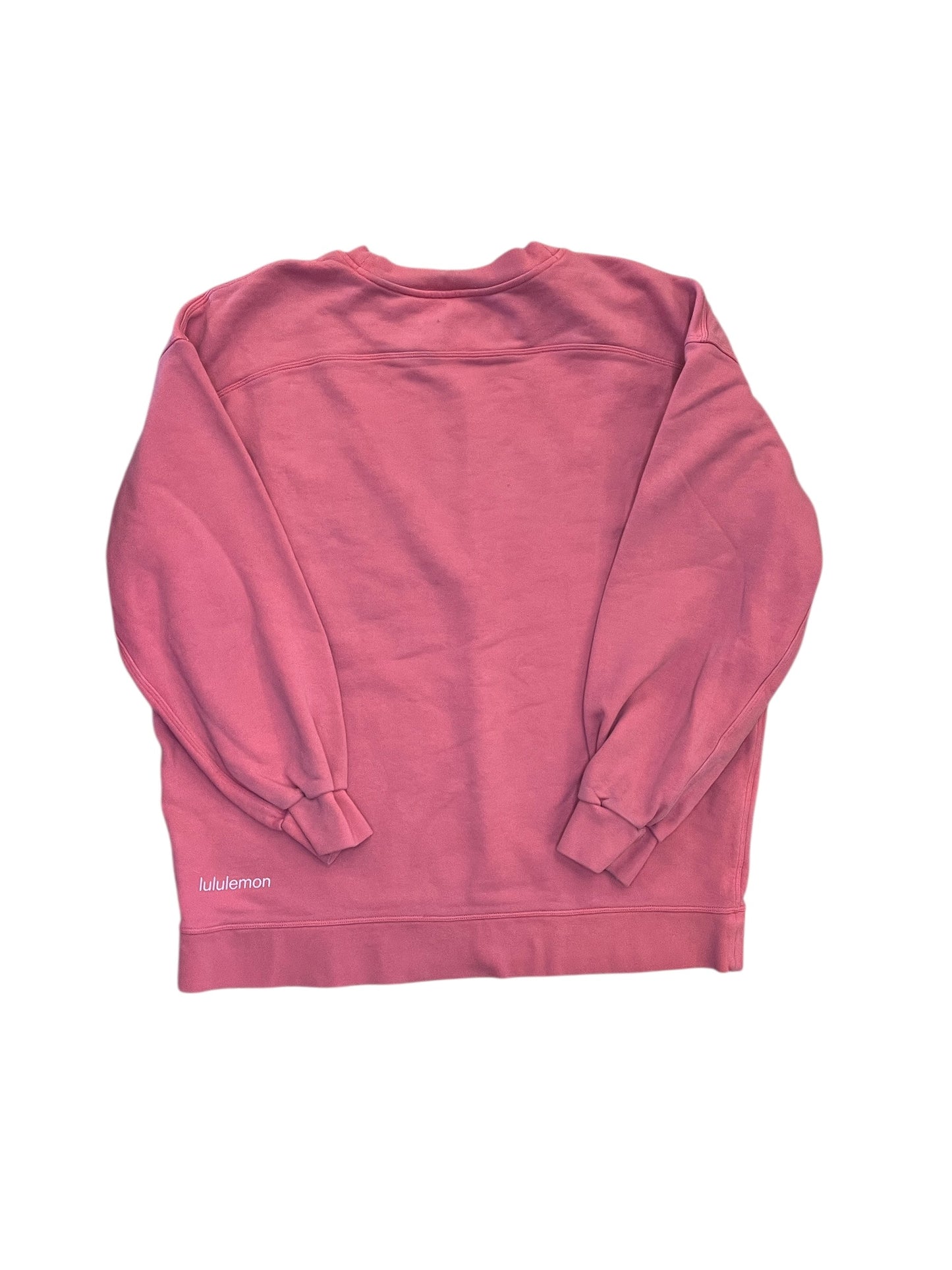 Athletic Sweatshirt Crewneck By Lululemon In Pink, Size:L