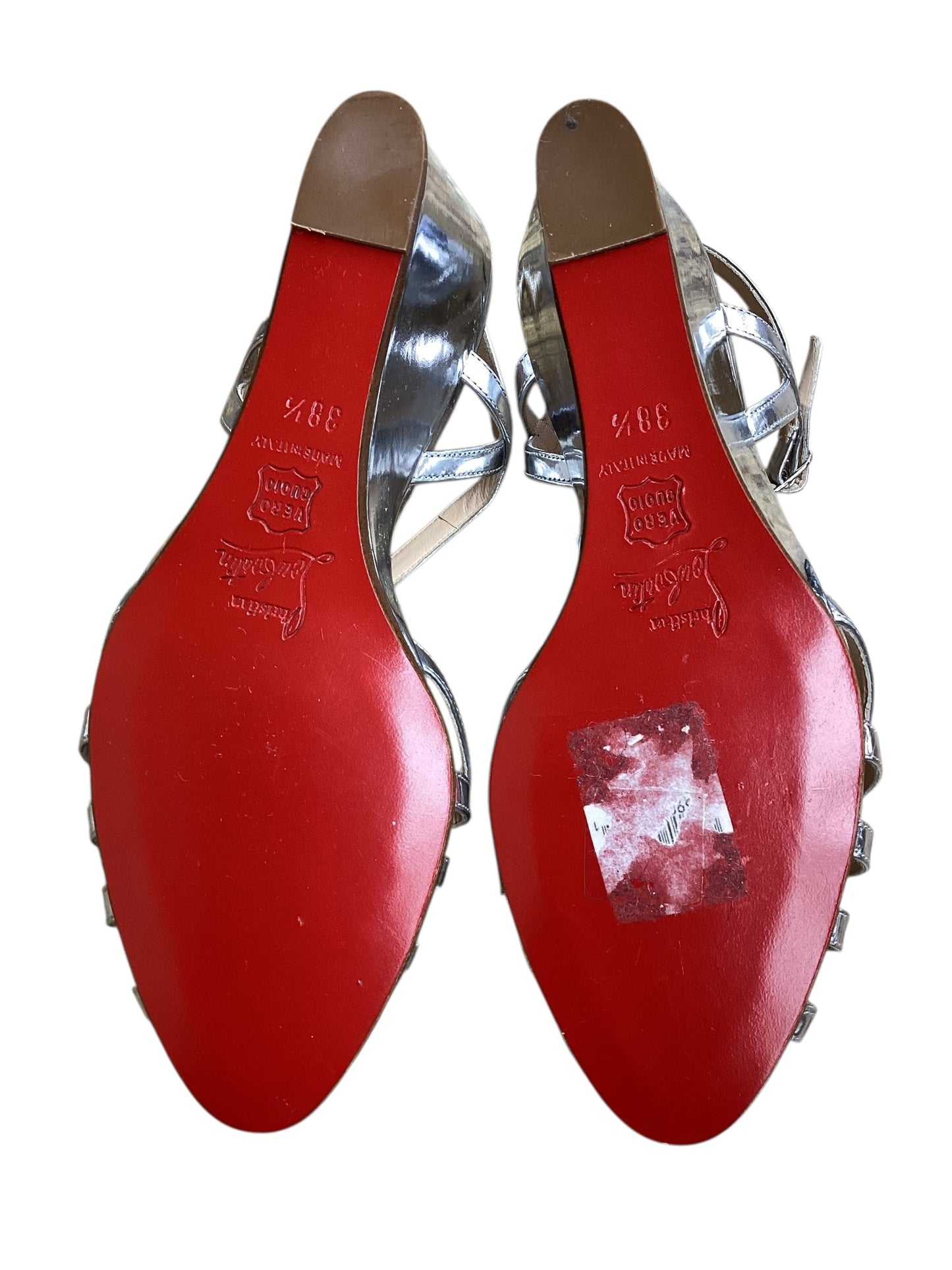 Shoes Luxury Designer By Christian Louboutin In Silver