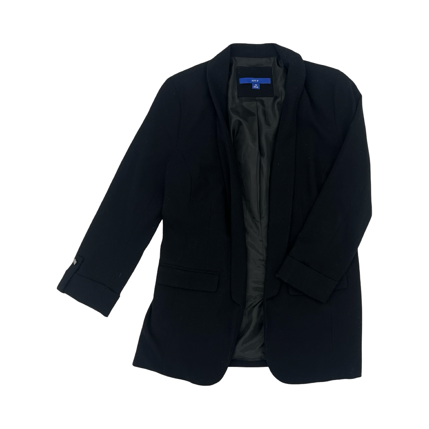 Blazer By Apt 9 In Black, Size:Xs