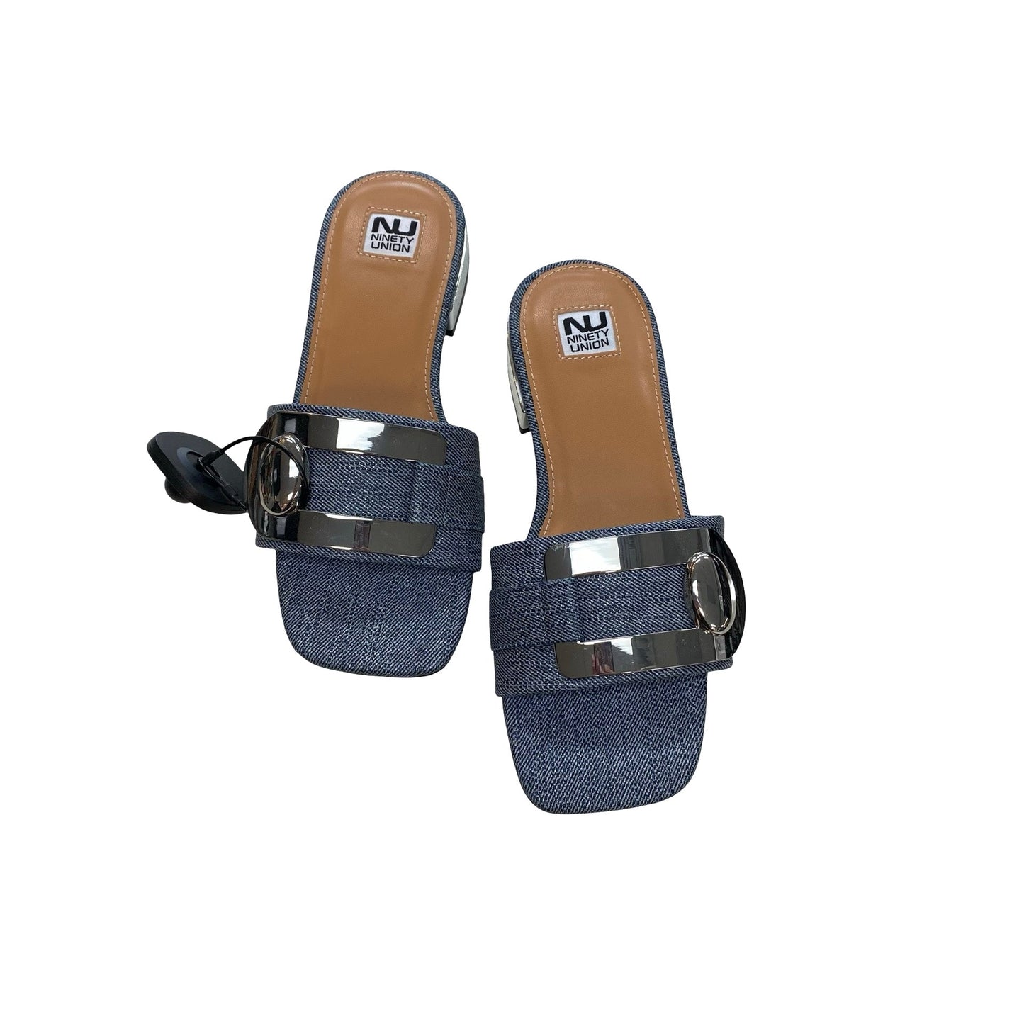 Shoes Flats By Ninety Union In Blue Denim, Size:6