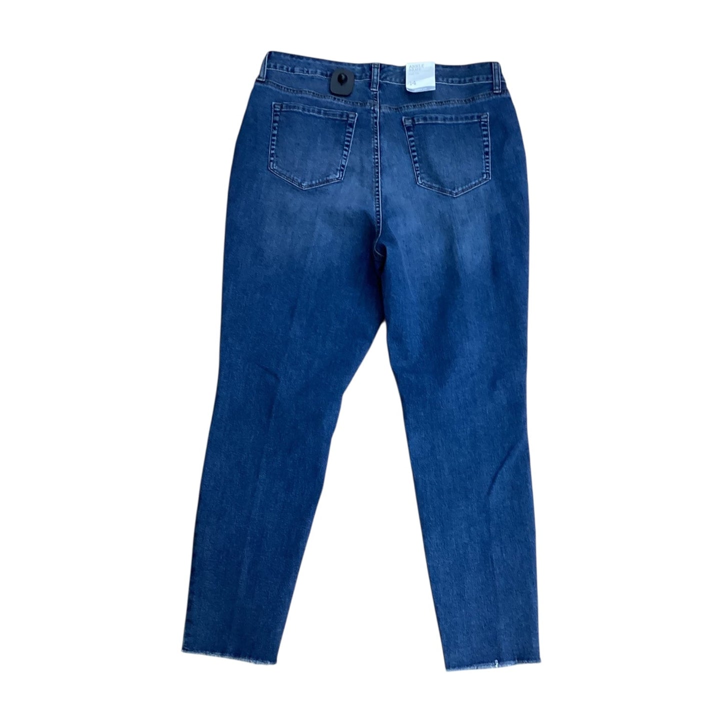 Jeans Straight By Style And Company In Blue Denim, Size:14