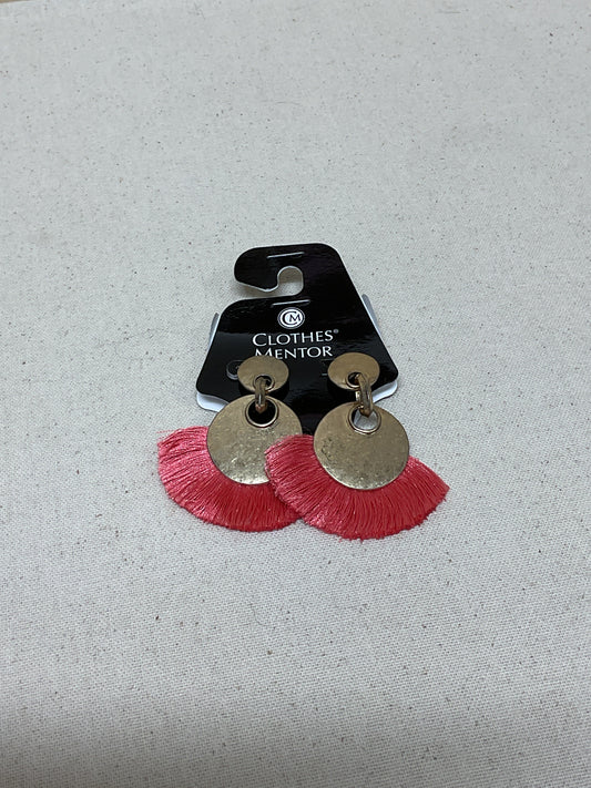 Earrings Dangle/Drop By Clothes Mentor In Coral