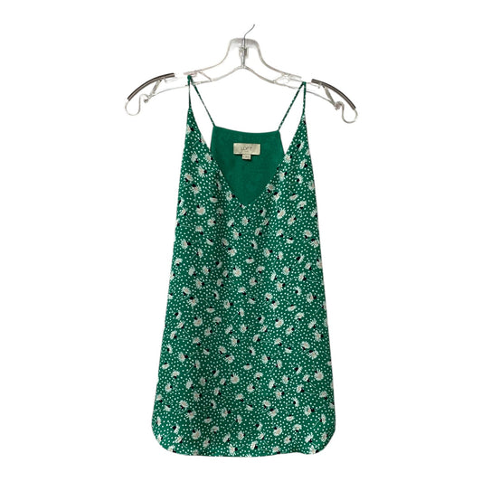 Top Sleeveless By Loft In Green, Size:S