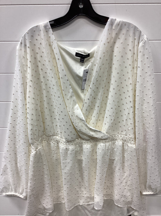 Top Ss By Lane Bryant In White, Size:3X