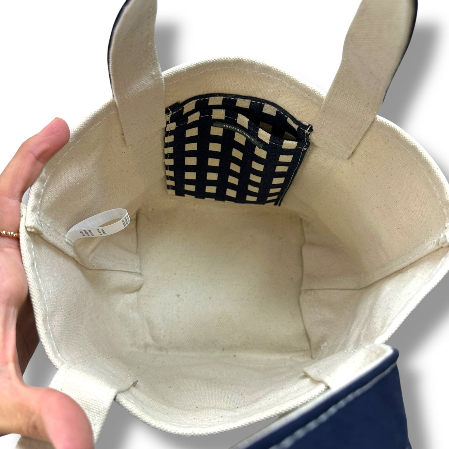 Hartley Beaded canvas lemon Tote By Anthropologie, Size: Small