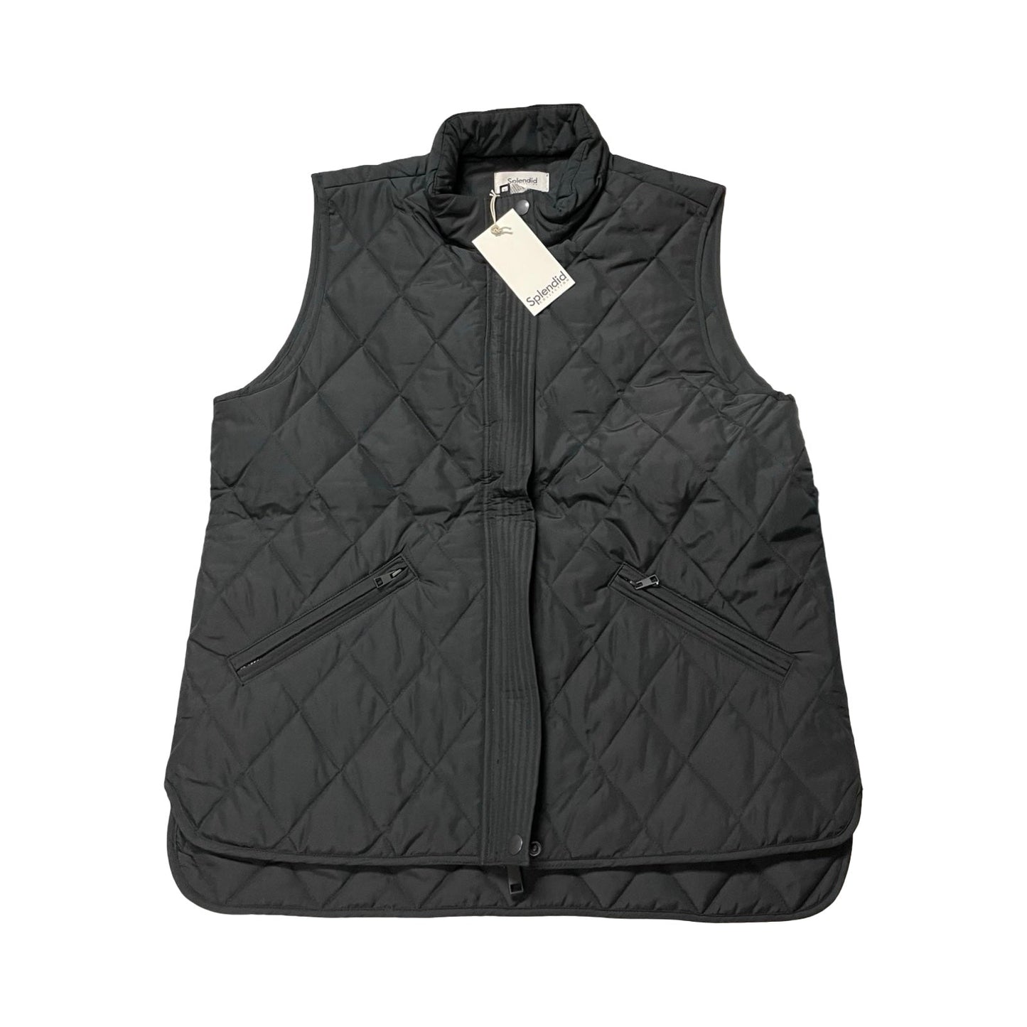 Vest Puffer & Quilted By Splendid In Black, Size:M