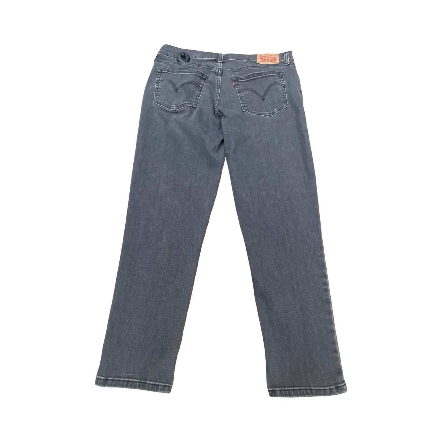 Jeans Boyfriend By Levis In Grey Denim, Size:12