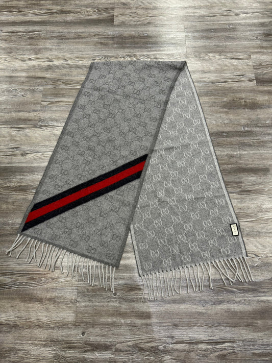 Scarf Luxury Designer By Gucci In Grey