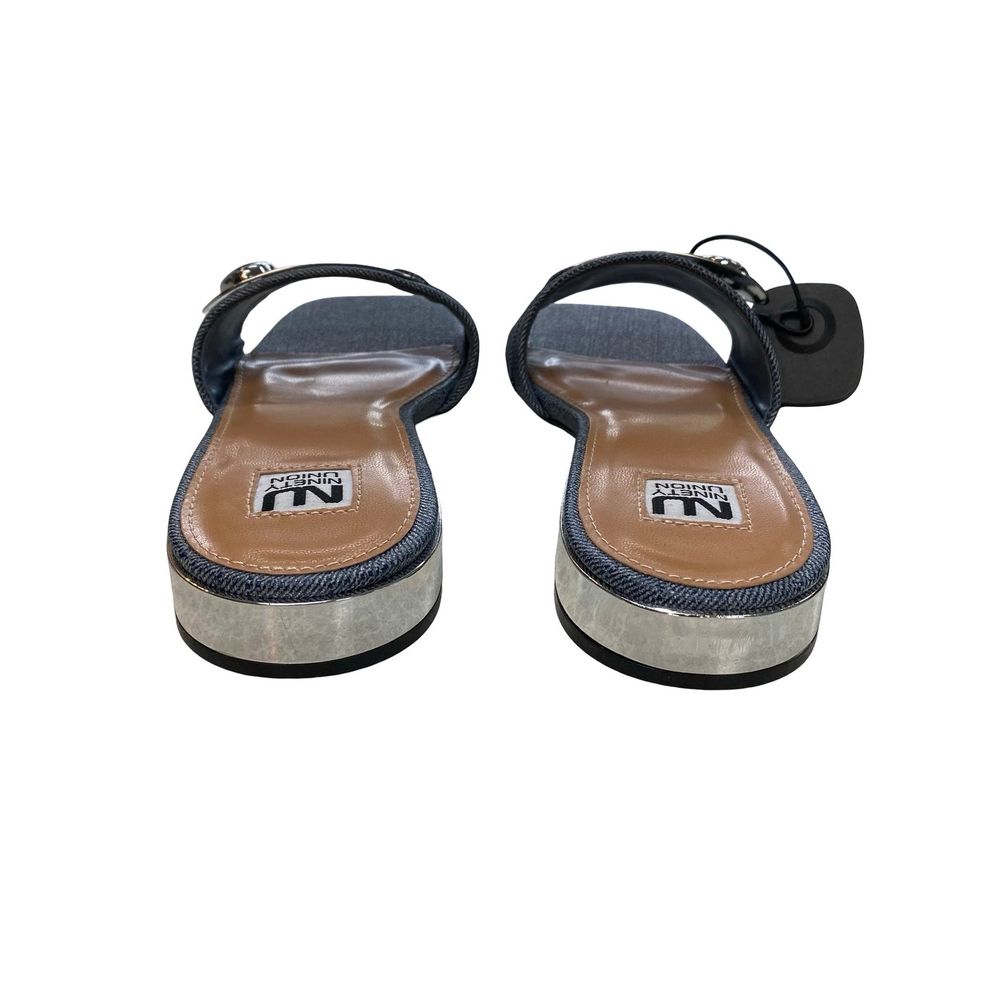 Shoes Flats By Ninety Union In Blue Denim, Size:6
