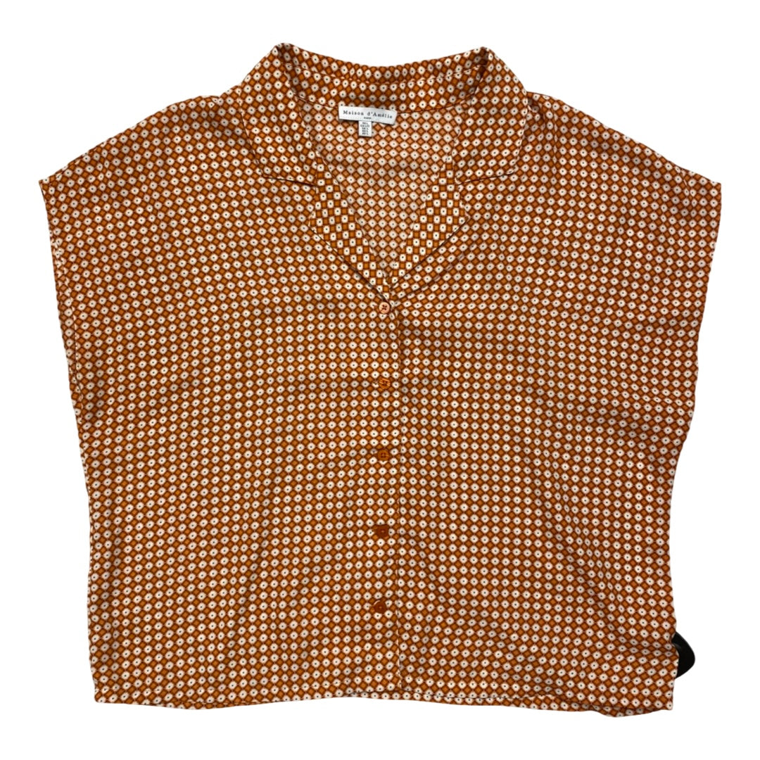 Top Ss By Maison Damelie In Orange, Size:L