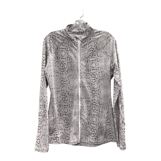 Athletic Jacket By Lorna Jane In Grey, Size:M