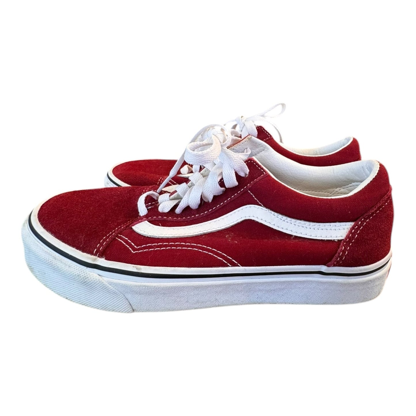 Shoes Athletic By Vans In Red, Size:8.5