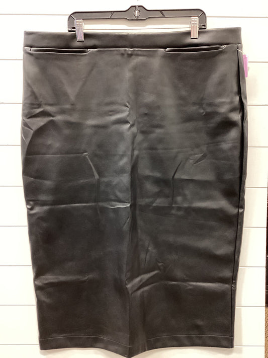 Skirt Midi By Lane Bryant In Black, Size:20